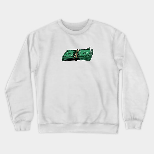 MONEY Crewneck Sweatshirt by damarhere